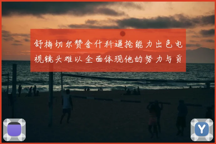 舒梅切尔赞舍什科逼抢能力出色电视镜头难以全面体现他的努力与贡献
